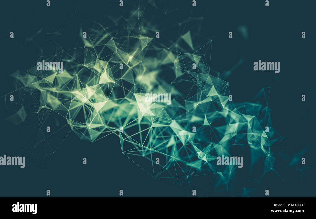 Abstract polygonal space low poly dark background Stock Photo - Alamy