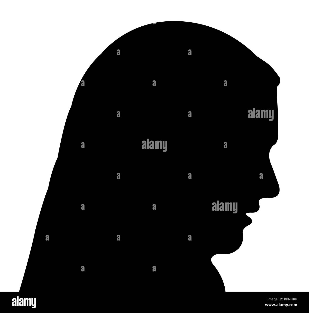 Woman Profile Silhouette Vector High Resolution Stock Photography and ...