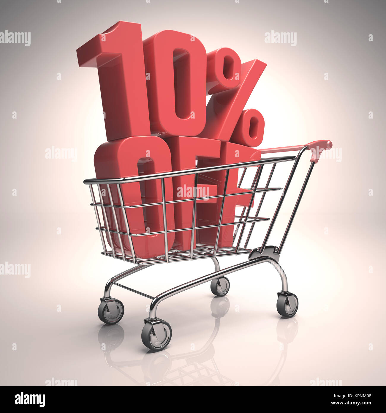 Clearance Shopping Cart Stock Photo