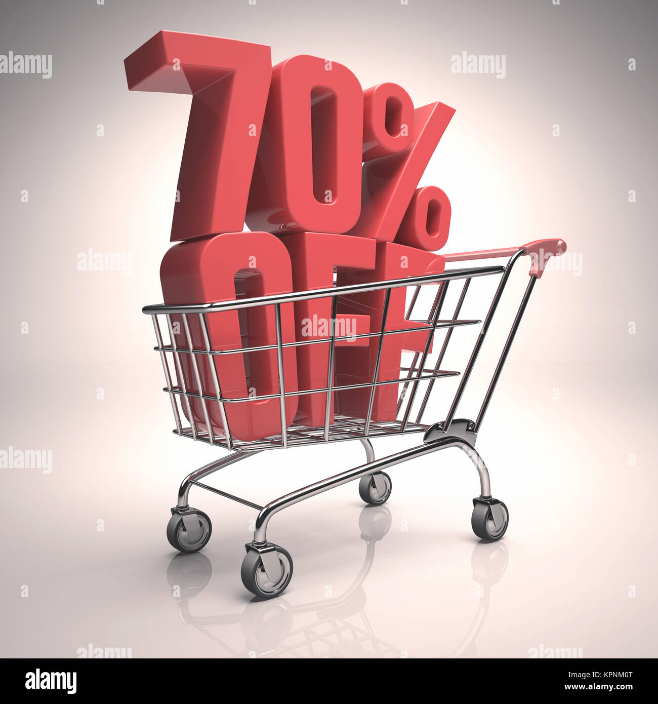 Clearance Shopping Cart Stock Photo