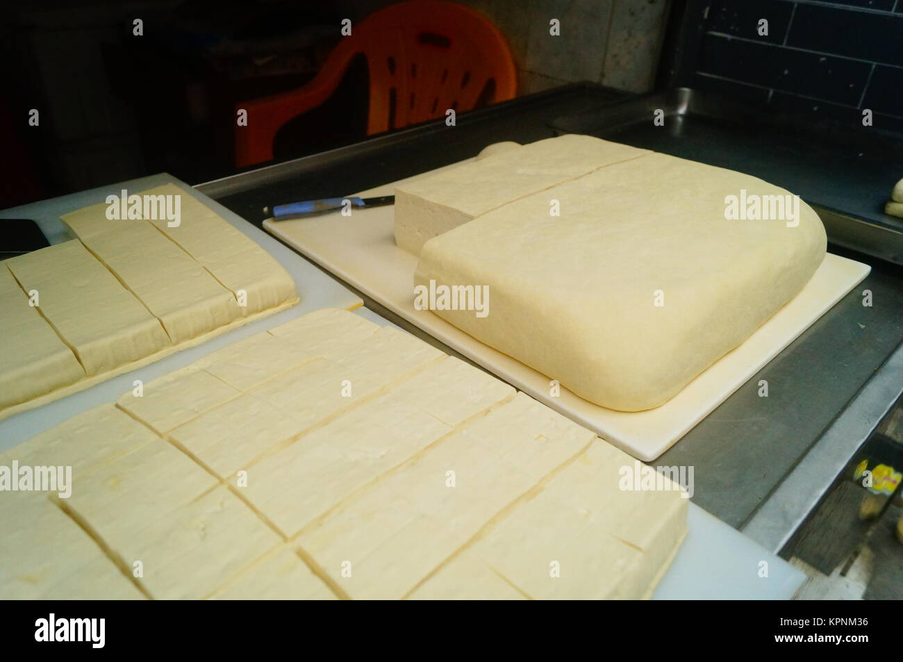 Chinese traditional food fresh tofu Stock Photo - Alamy