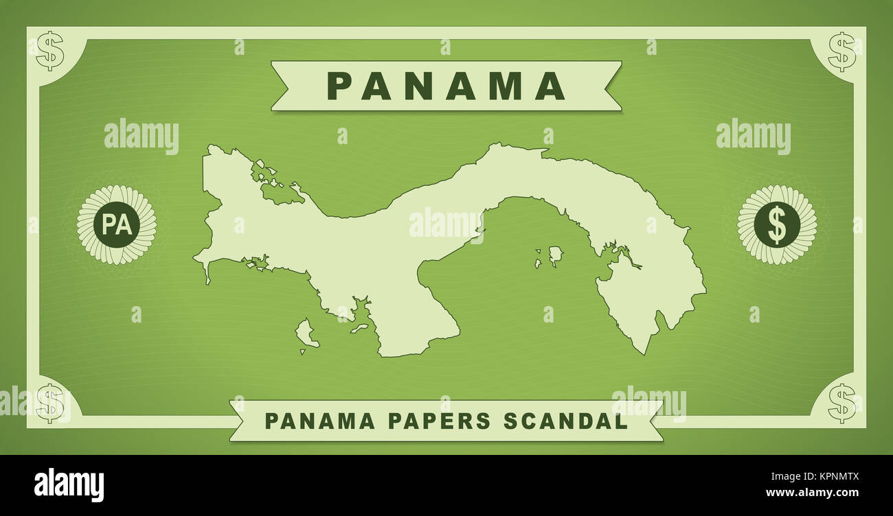 Panama papers scandal 2016 illustration Stock Photo Alamy