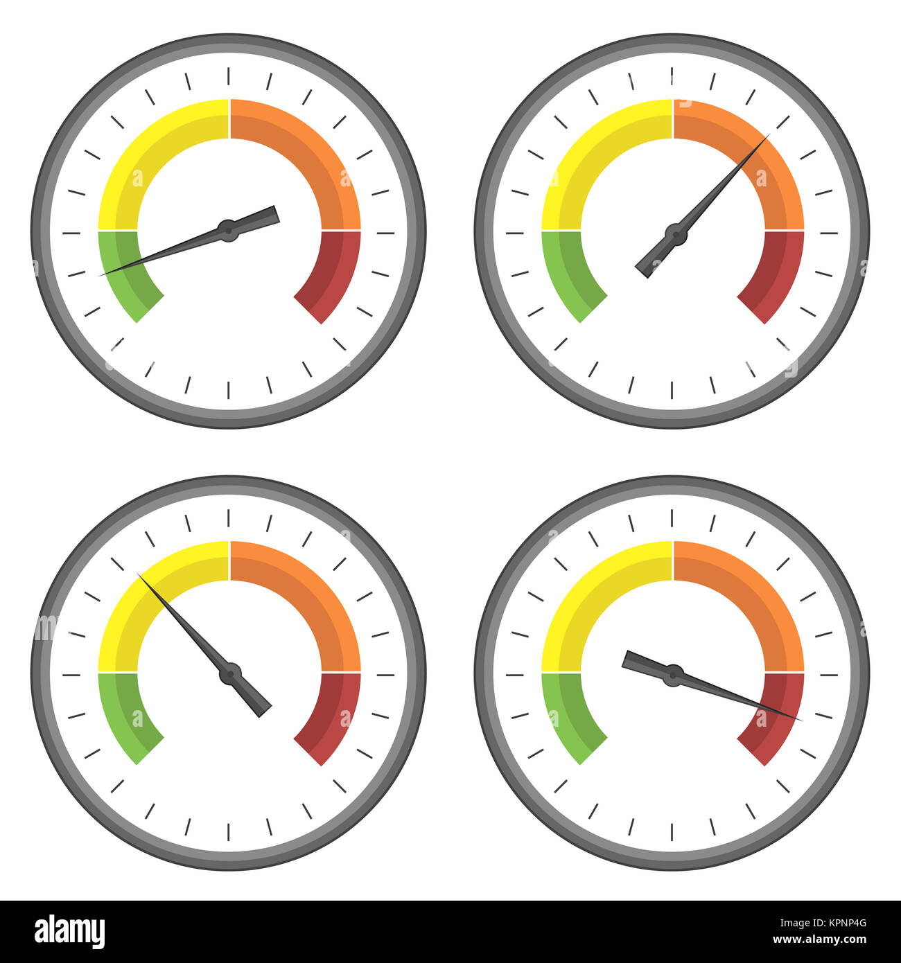 Set of Manometer Icons Stock Photo Alamy