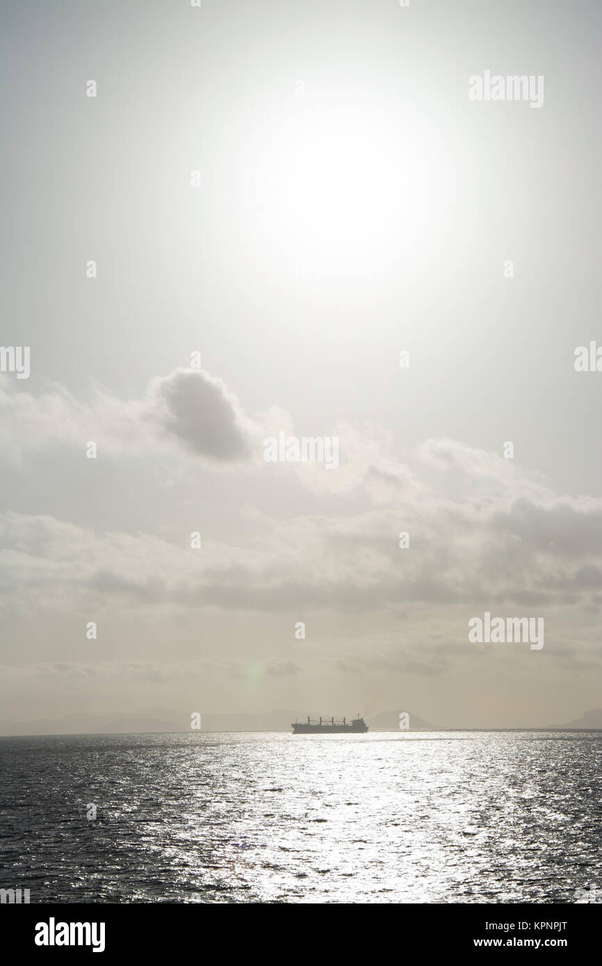 Morgens in der Ägäis in der Nähe von Piraeus. Stock Photo