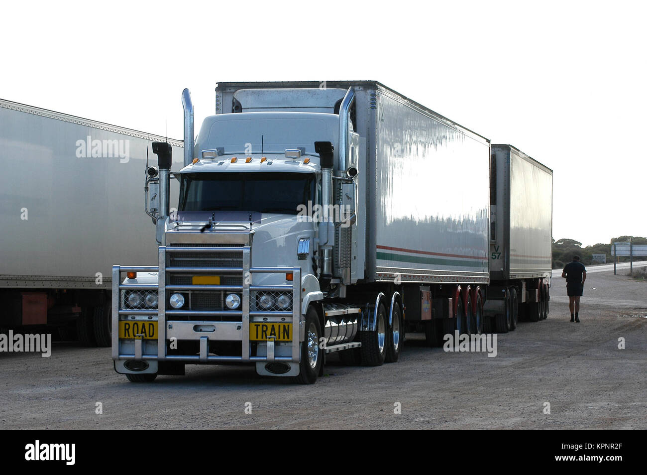 Road transport in Australia Stock Photo Alamy