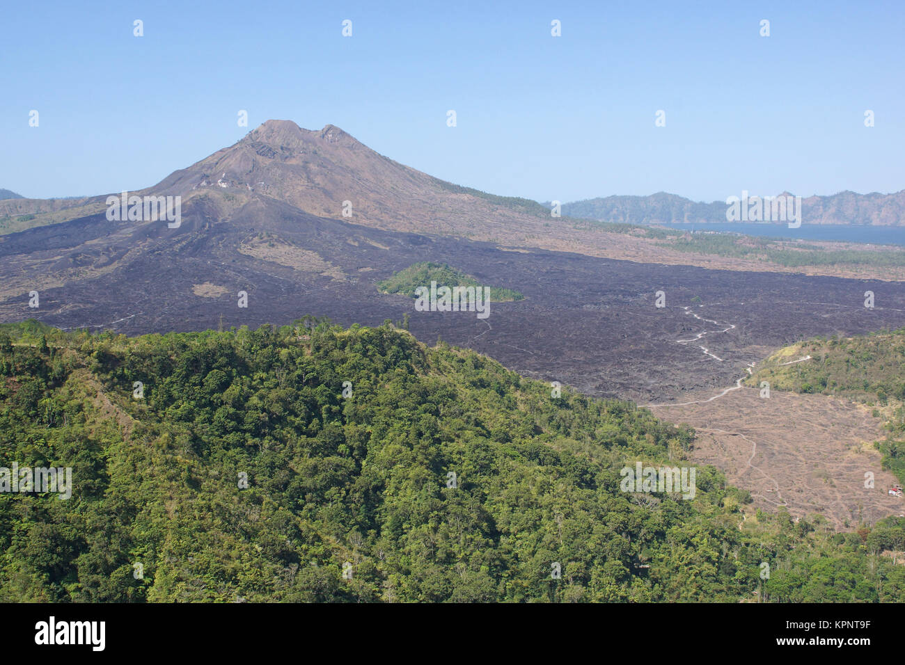 Vulkan Gunung Batur, Bali, Indonesien Stock Photo