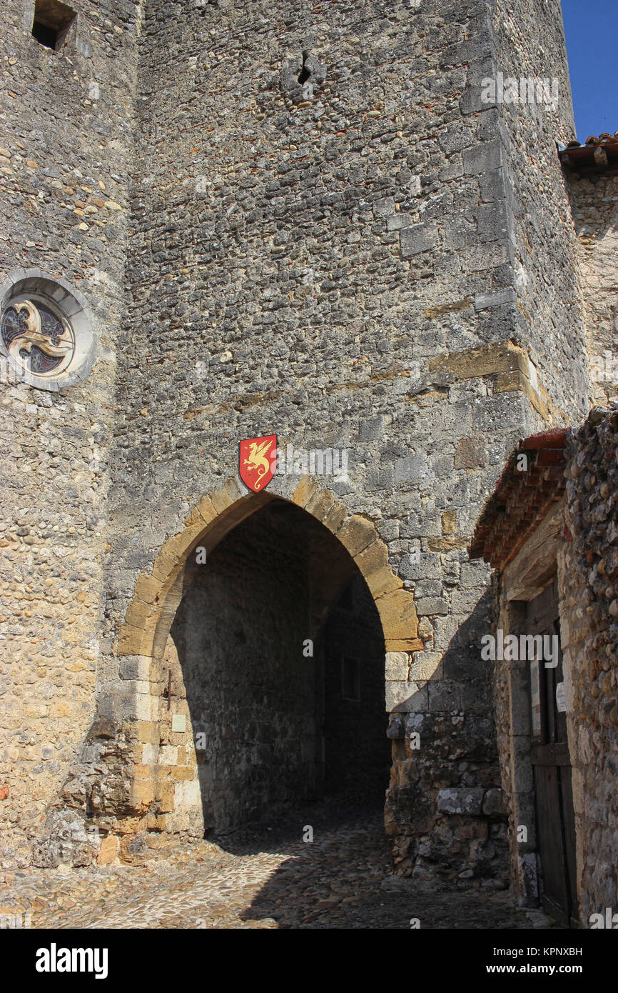 Medieval Walled Town of Perouges Stock Photo - Alamy