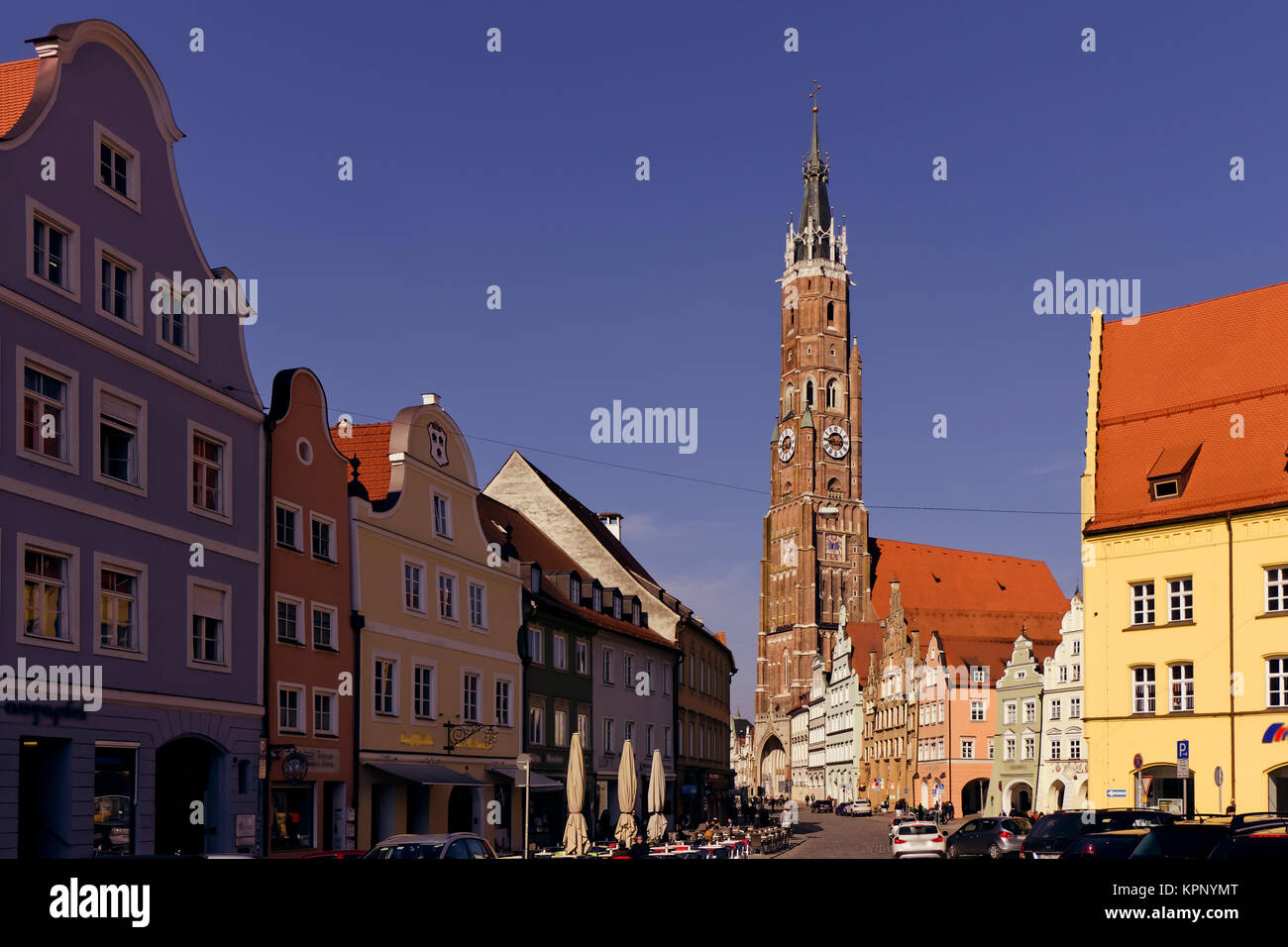 Landshut Town Square Stock Photo - Alamy