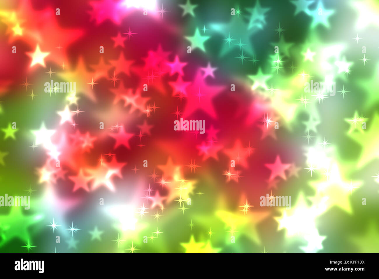 Abstract heart bokeh bright background Stock Photo