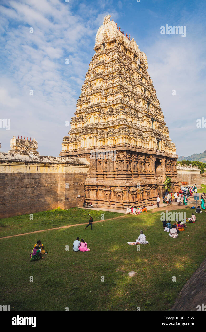 Asia, India, Tamil Nadu, Vellore, Jalakanteswarar Temple Stock Photo