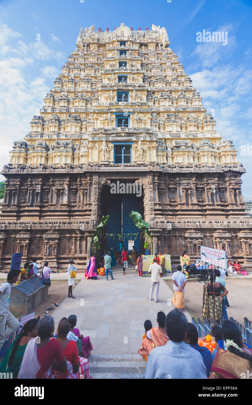 Asia, India, Tamil Nadu, Vellore, Jalakanteswarar Temple Stock Photo