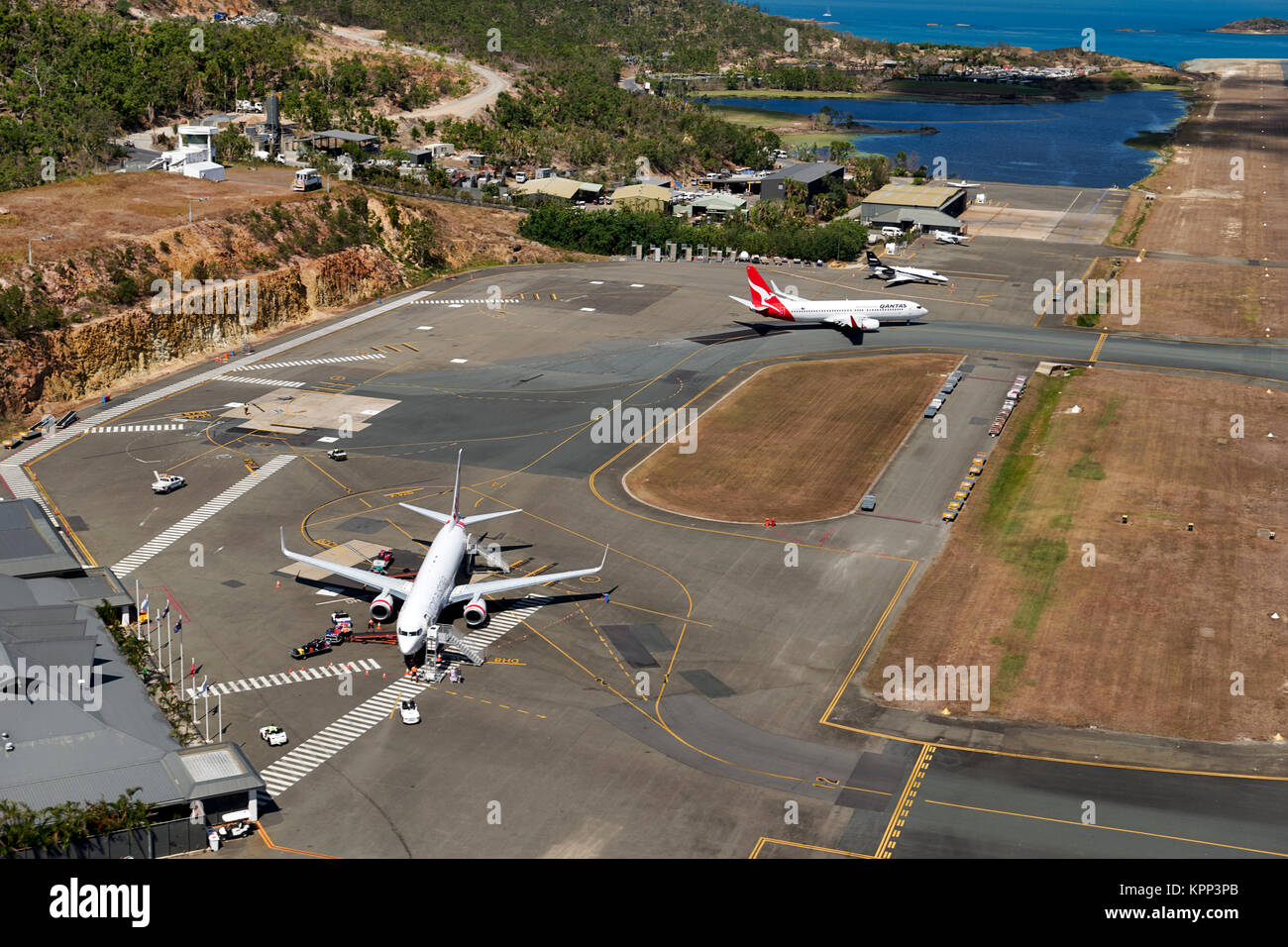 Aerial View Of The Airport At Hamilton Island Queensland Australia Stock Photo Alamy