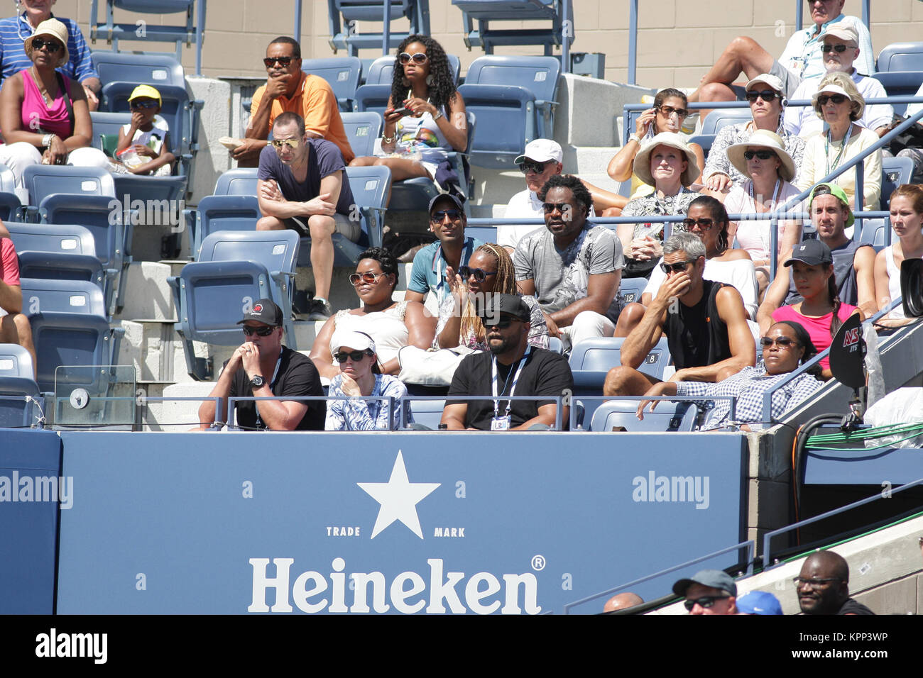 FLUSHING NY- AUGUST:  Oracene Price, at the 2014 US Open at the USTA Billie Jean King National Tennis Center on August, 2014 in the Flushing neighborhood of the Queens borough of New York City   People:  Oracene Price Stock Photo