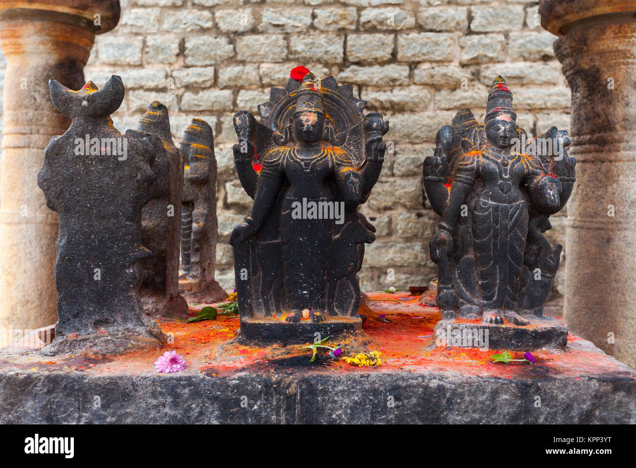 Asia, India, Karnataka, Avani, Ramalingeshwara Temple Stock Photo
