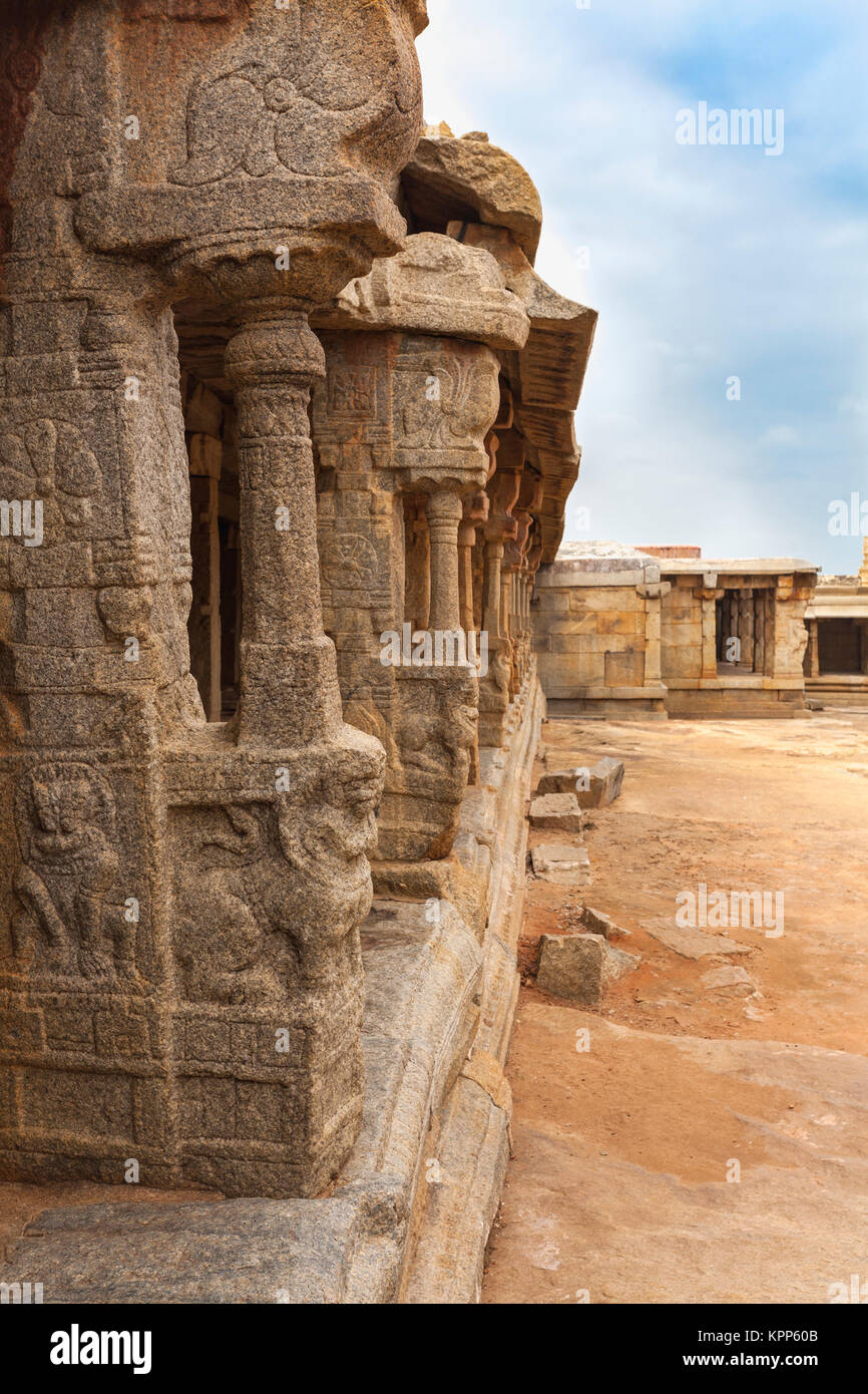 Asia, India, Andhra Pradesh, Lepakshi,Veerabhadra Temple Stock Photo