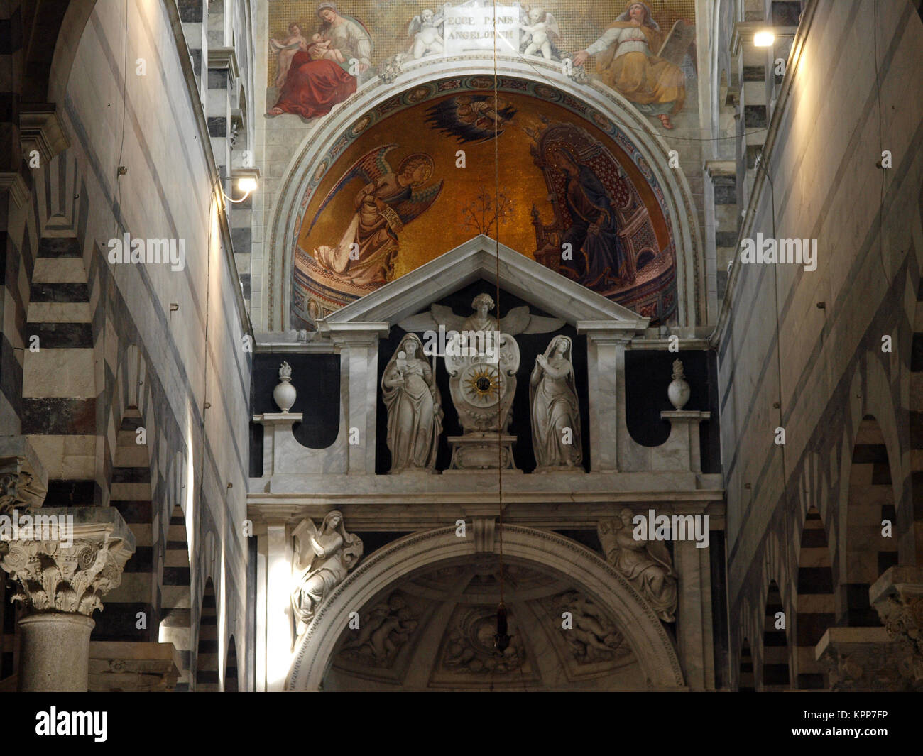 Pisa - Duomo interior. Stock Photo