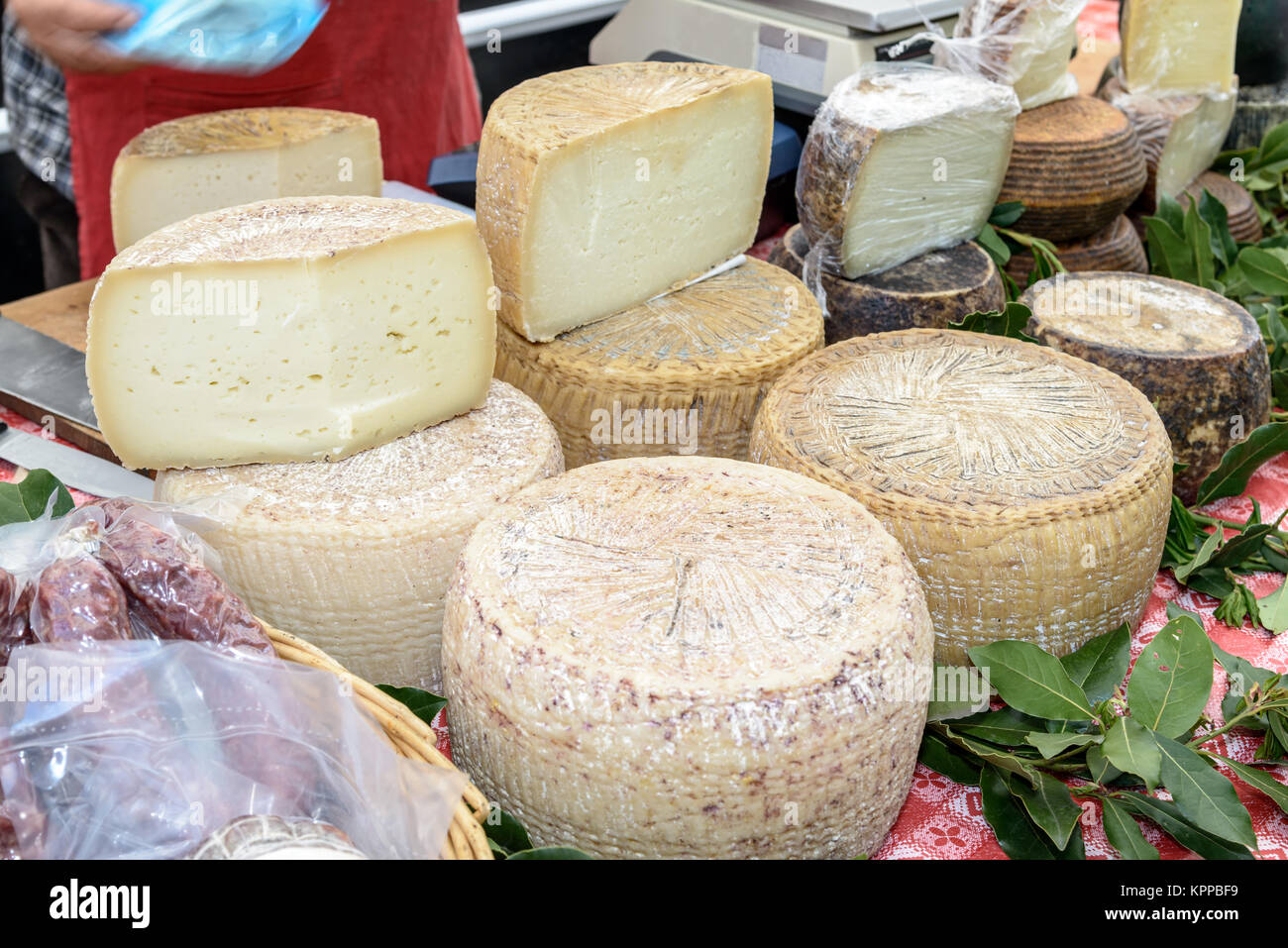 Pecorino cheese of Sardinia Stock Photo Alamy