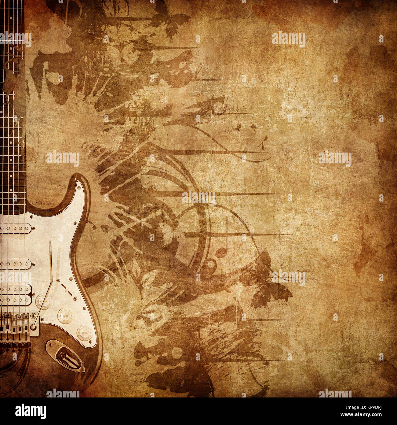Old Paper. Retro Music Texture Background with Jazz Saxophone Stock Photo -  Alamy