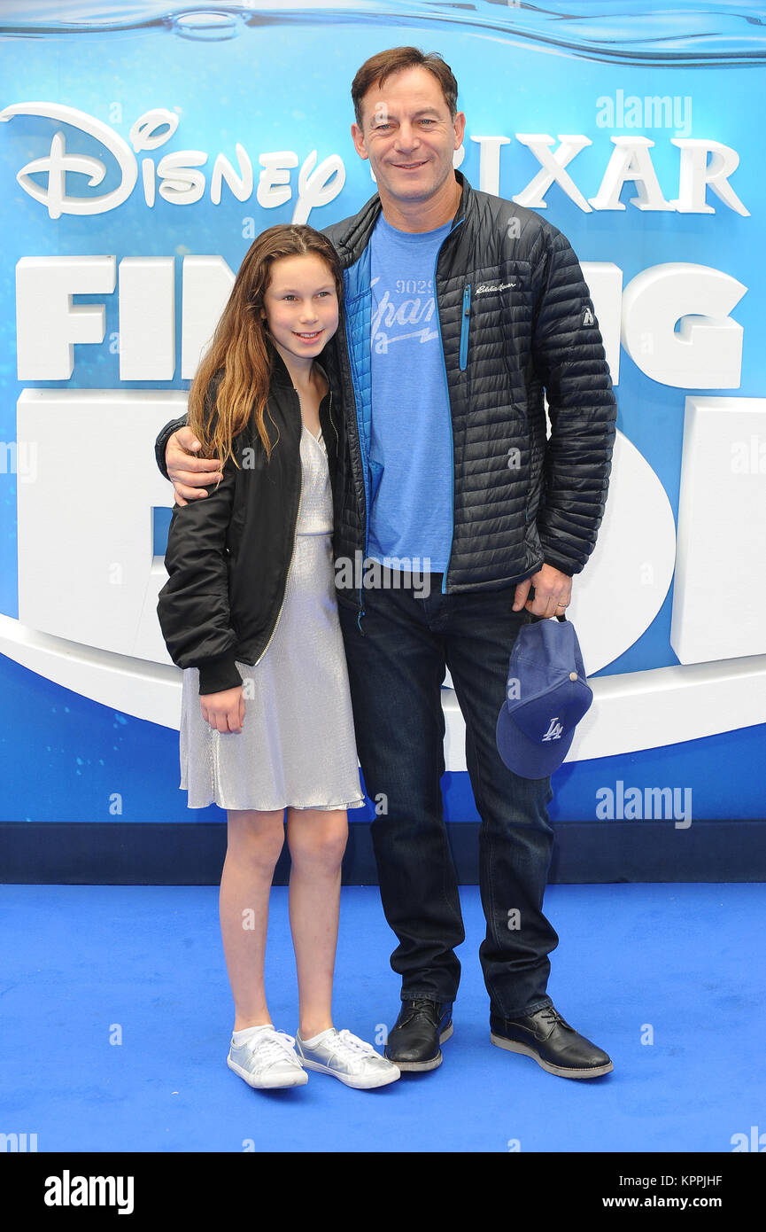 Jason Isaacs and his daughter attend the UK Gala Screening of Finding Dory at Odeon Leicester Square in London. 10th July 2016 © Paul Treadway Stock Photo