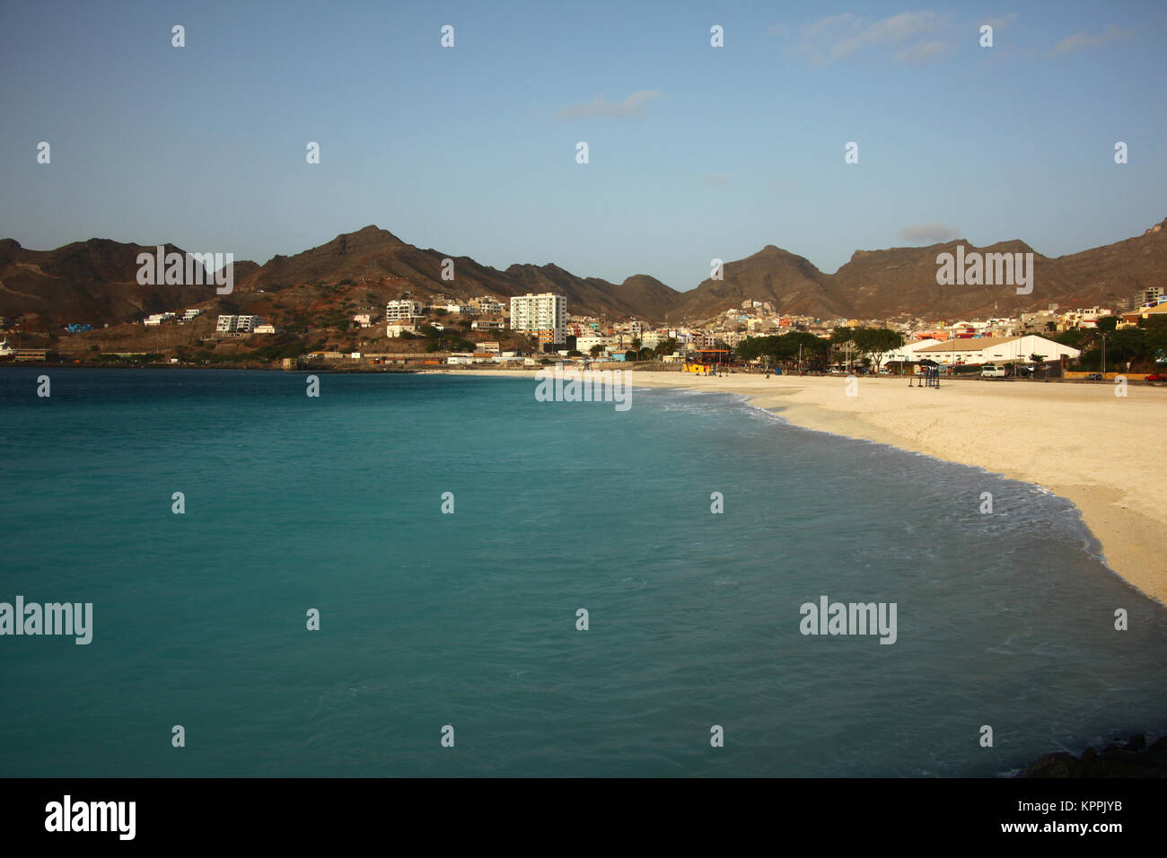 São Pedro Beach, Mindelo on Sao Vicente Island, Cape Verde Islands, Atlantic. Stock Photo