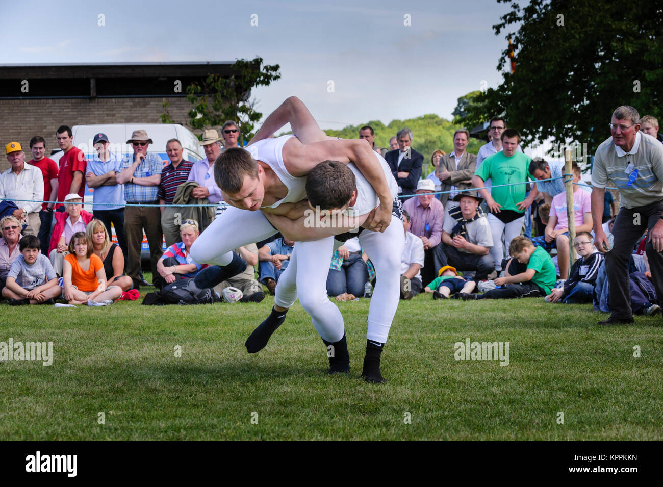 Cumberland and Westmoreland Wrestling Stock Photo
