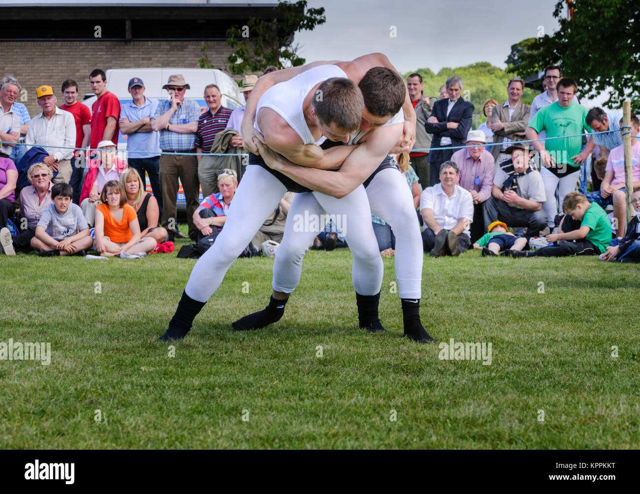 Cumberland and Westmoreland Wrestling Stock Photo