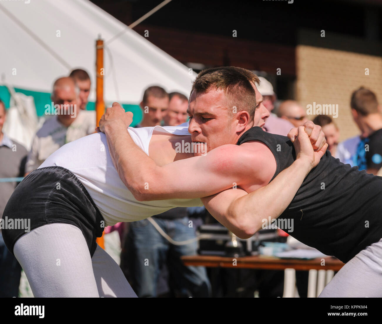 Cumberland and Westmoreland Wrestling Stock Photo