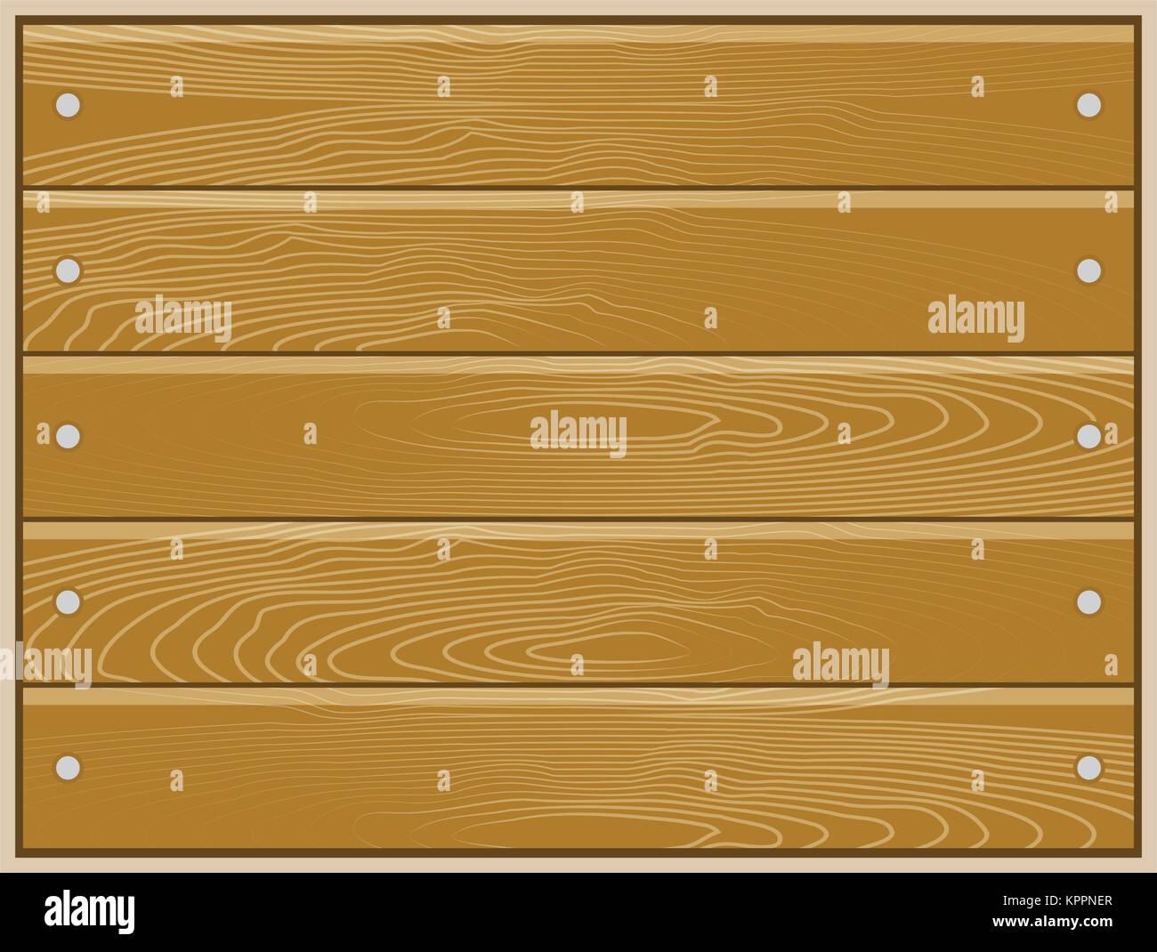 Wood Board Isolated On White Background Vector Wooden Banner
