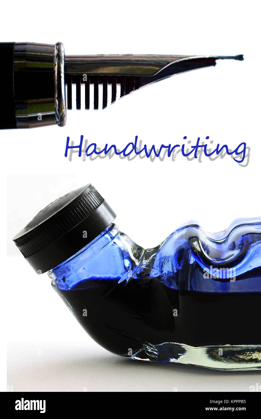 Pen and ink - Handwriting Stock Photo - Alamy