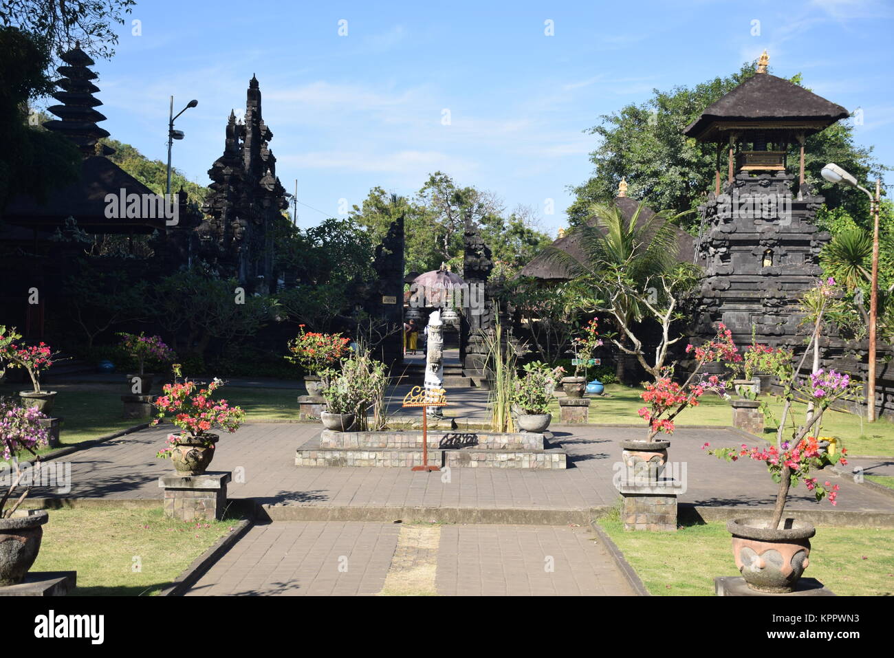 The entrance of Goa Gajah sanctuary in Bali, Indonesia Stock Photo
