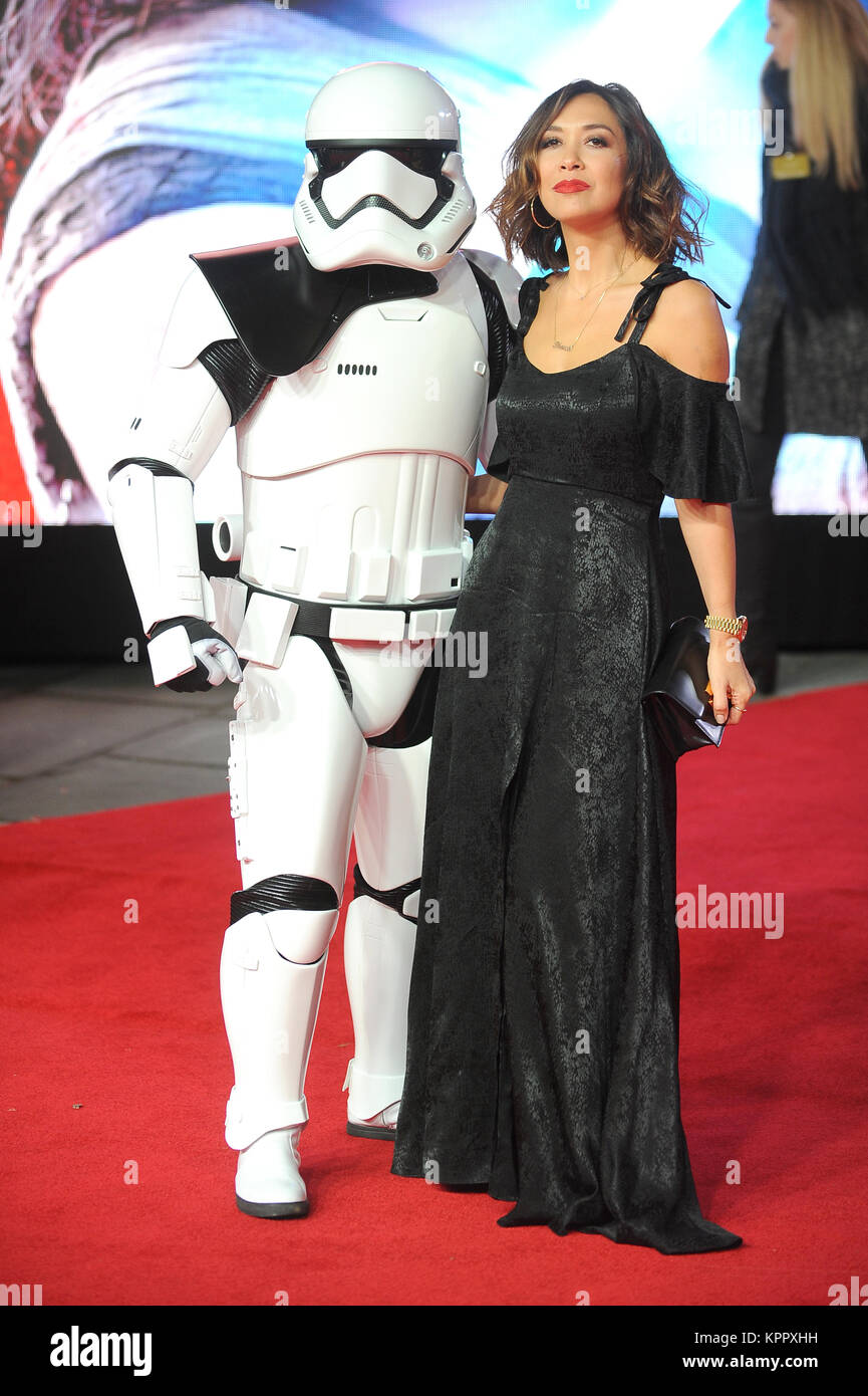 Myleene Klass attends the European Premiere of Star Wars - The Last