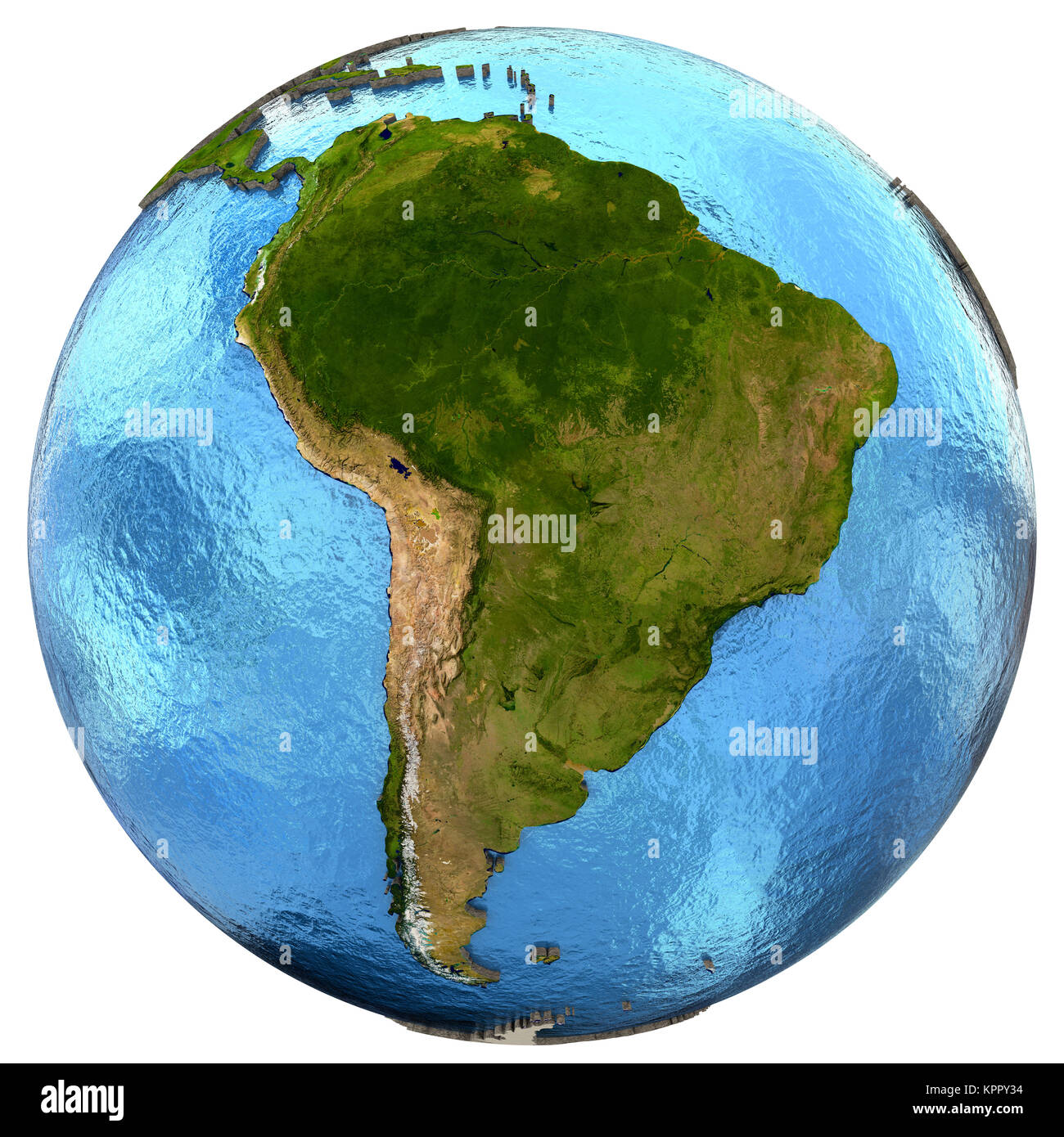 South American continent on Earth Stock Photo Alamy
