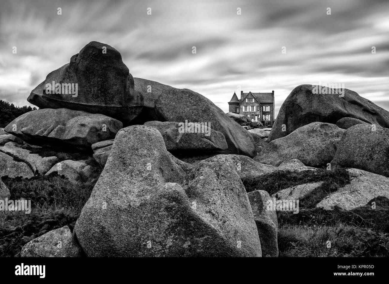 Rock house Black and White Stock Photos & Images - Alamy