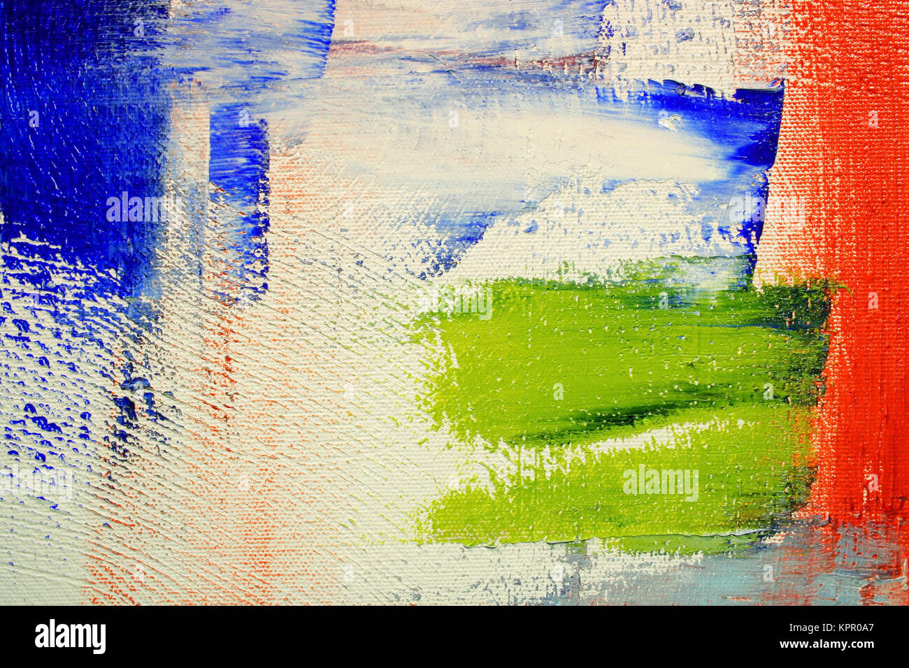 abstract painting on canvas as background Stock Photo