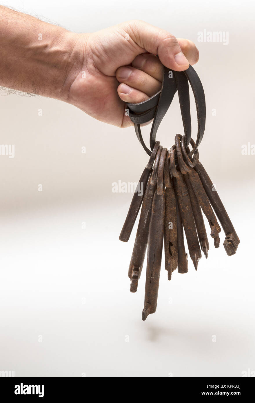 Set of skeleton keys isolated on white Stock Photo - Alamy