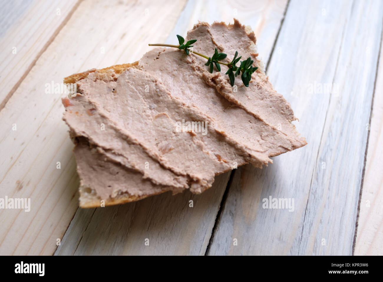 Pate from duck liver Stock Photo