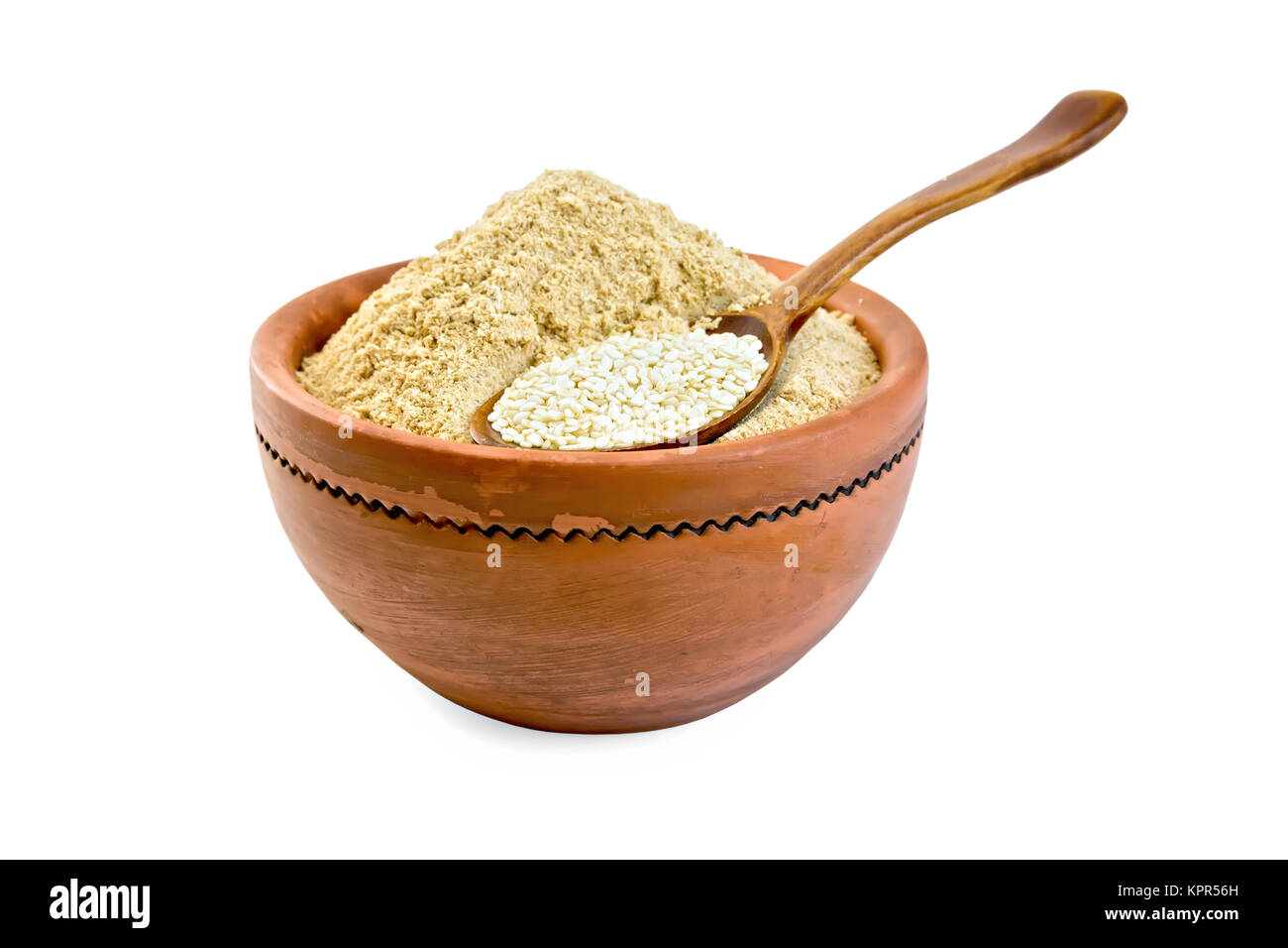 Flour and sesame seeds Stock Photo Alamy