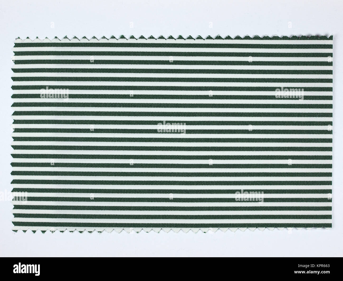 Green Striped fabric sample Stock Photo Alamy