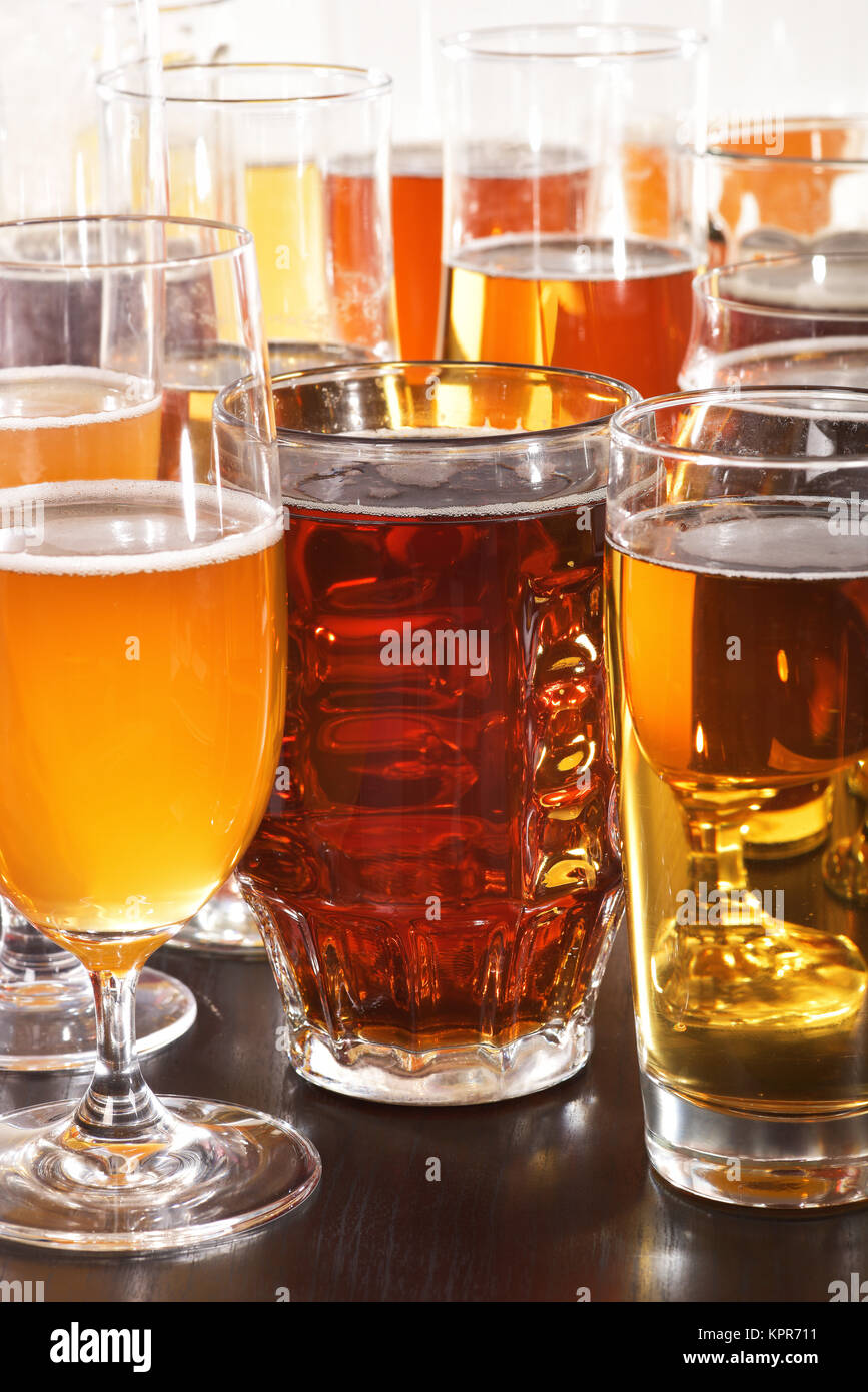 Beer glasses Stock Photo