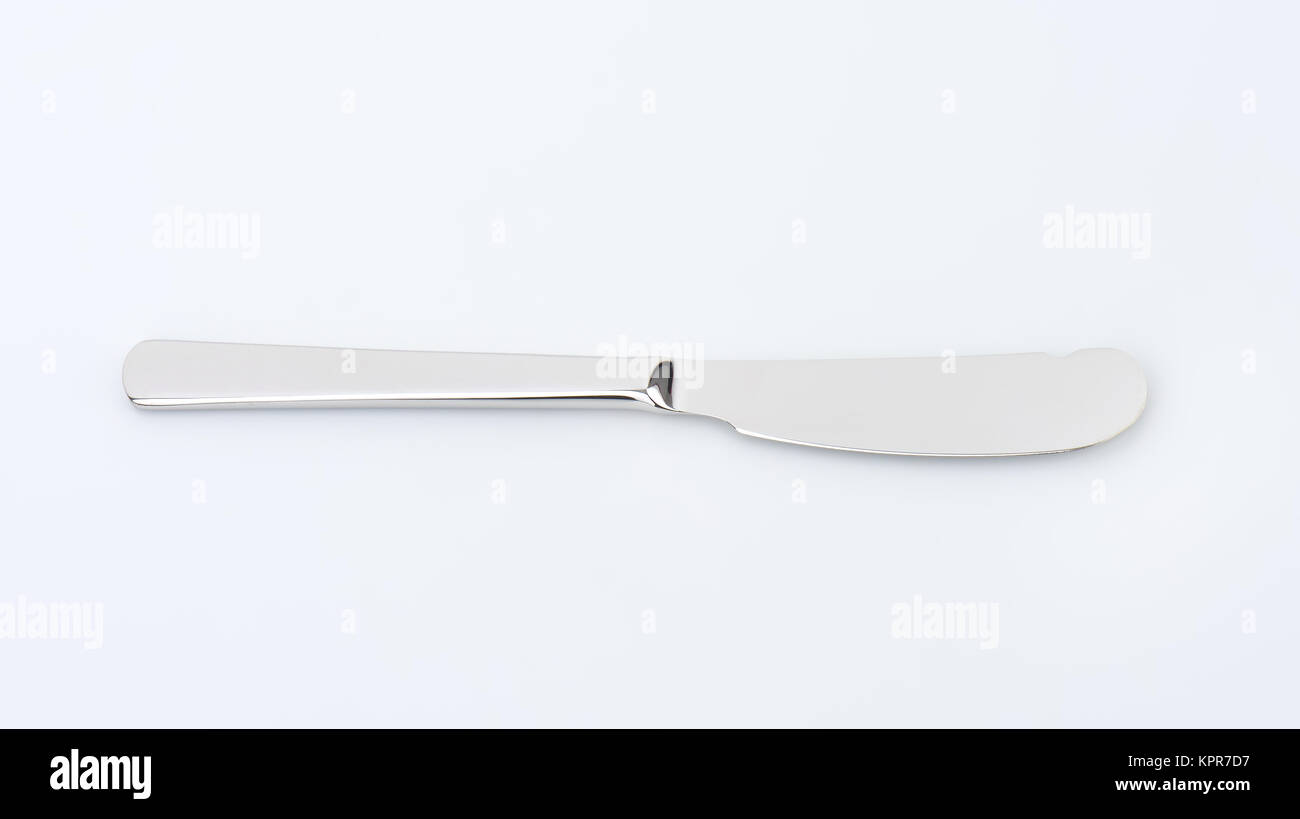 metal butter knife Stock Photo Alamy