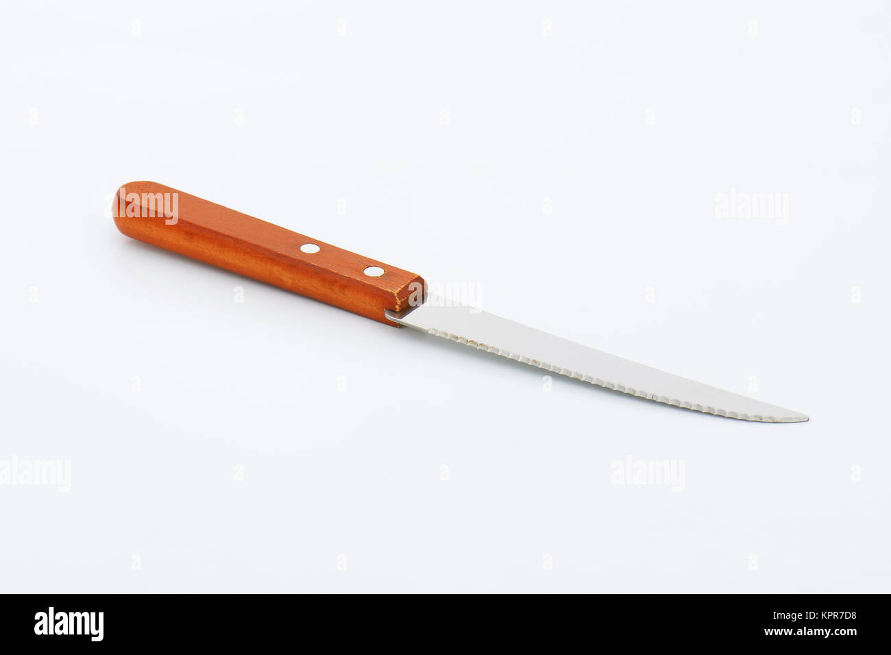 serrated kitchen knife Stock Photo Alamy