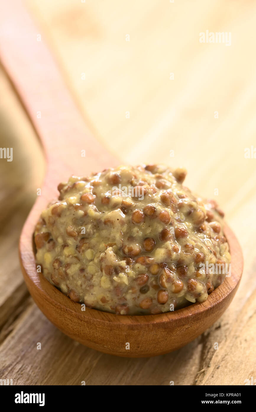 Whole Grain Mustard Stock Photo Alamy