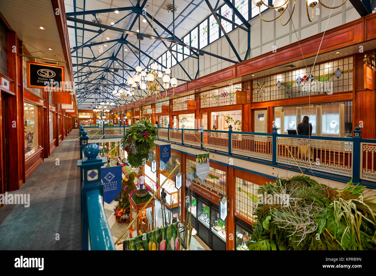 Brisbane Arcade in Queen St. Br Stock Photo Alamy
