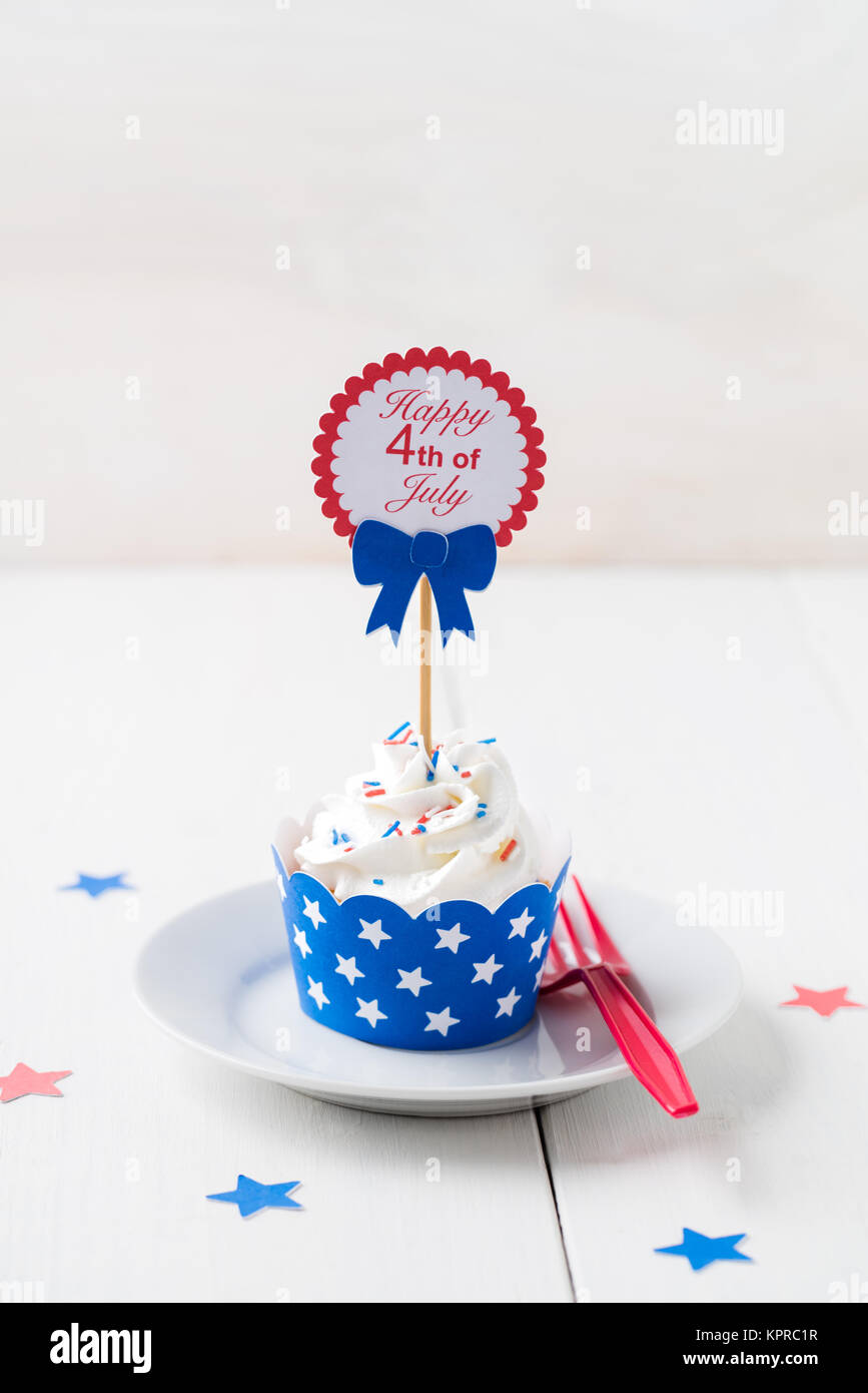 Independence day cupcake Stock Photo - Alamy