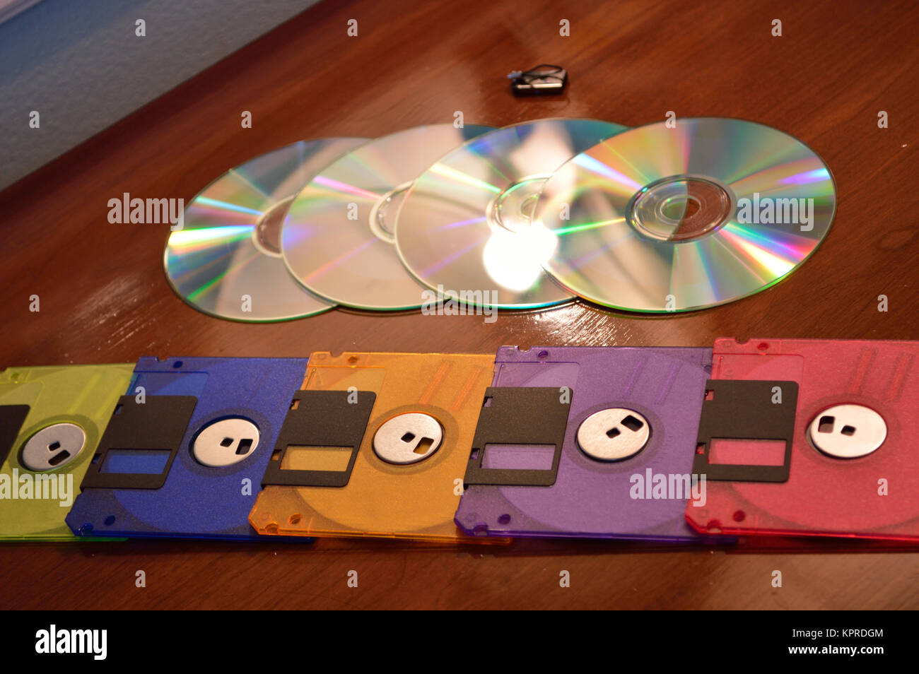 Technological progression of computing storage Stock Photo - Alamy