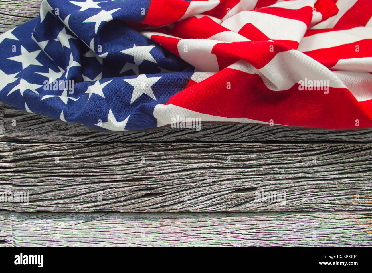 American flag on wooden background Stock Photo - Alamy