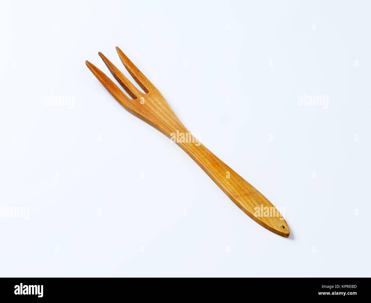Three pronged wooden fork Stock Photo Alamy