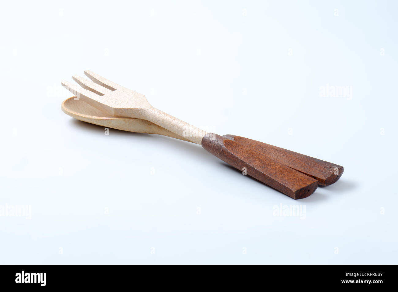 wooden fork and spoon Stock Photo Alamy