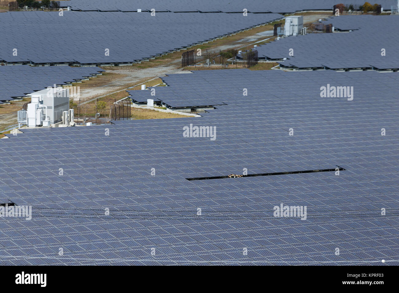 Solar panel plant Stock Photo Alamy