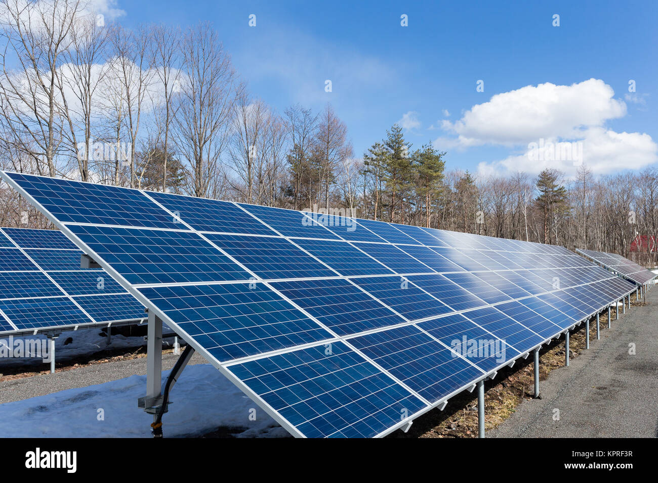Solar panel in countryside Stock Photo - Alamy